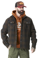 Surchemise à carreaux Von Dutch Marron